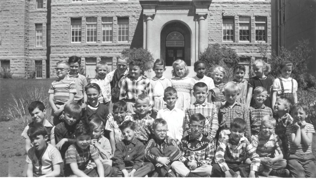 King Edward Grade 3 Class (1958) Photo shared by Hans Klassen (Pictured: First row, second last on the right)