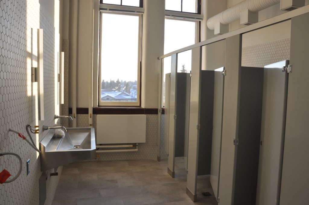 Washroom fixtures have now been installed throughout the facility, which was a pretty vital part of preparing for occupancy!